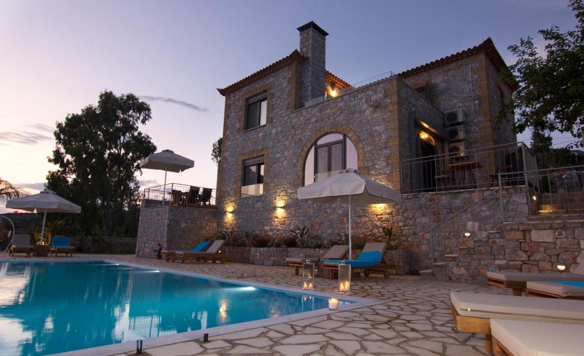 Elsa Villa By Elrin Villas Mani Neokhorion  المظهر الخارجي الصورة