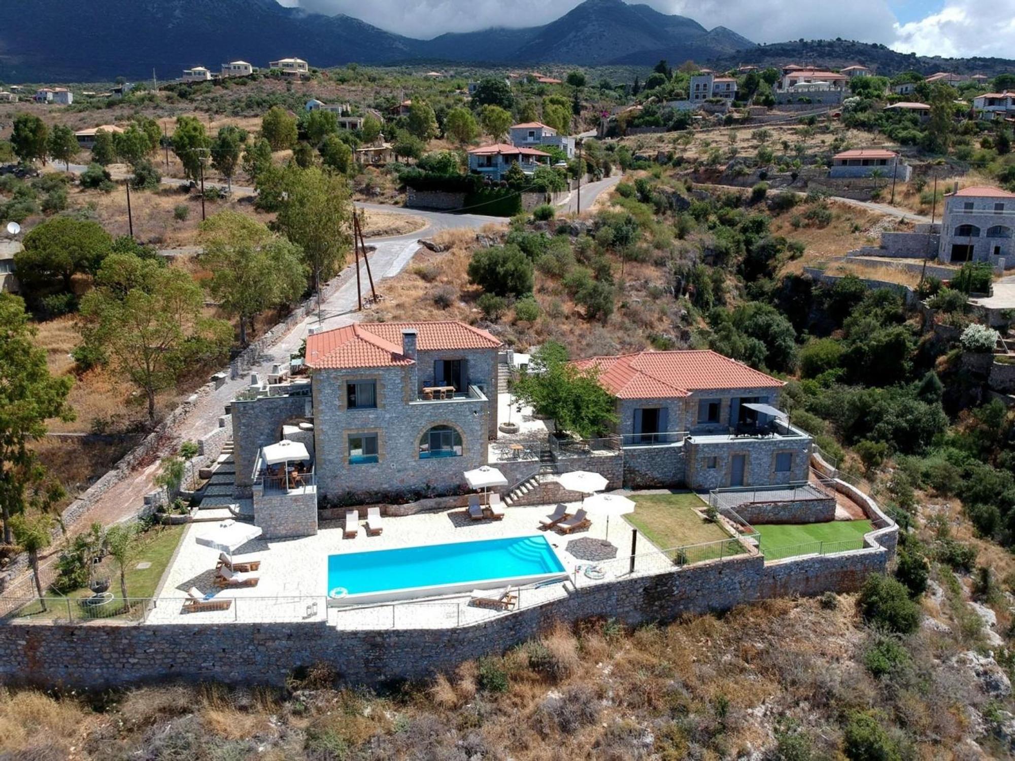 Elsa Villa By Elrin Villas Mani Neokhorion  المظهر الخارجي الصورة